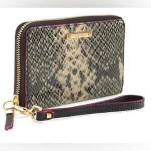 STELLA & DOT - Python Print Wristlet / Wallet. Wristlet strap is detachable.